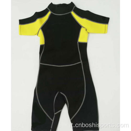 Wetsuit di surf impermeabili da 3 mm abbreviato per il bambino